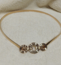 Cadena en acero dorado