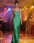 Vestido de Gala Verde Neón
